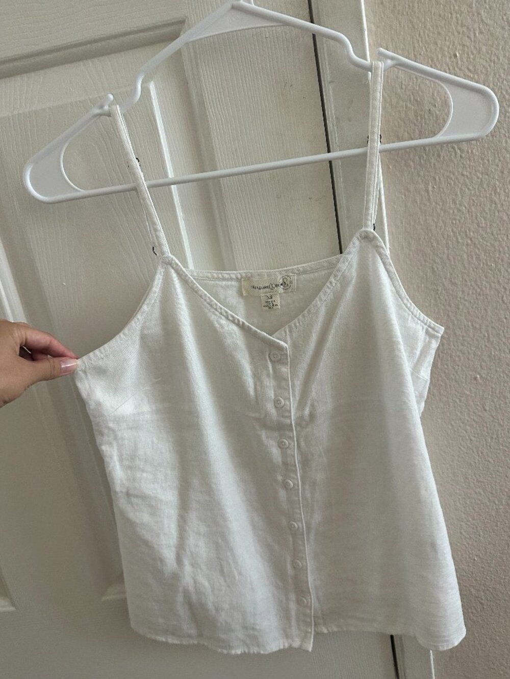Treasure & Bond linen tank white xs